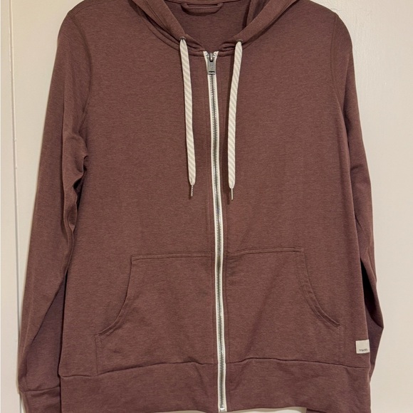 Vuori Brown Heather Zip-Up Hoodie - Picture 1 of 1